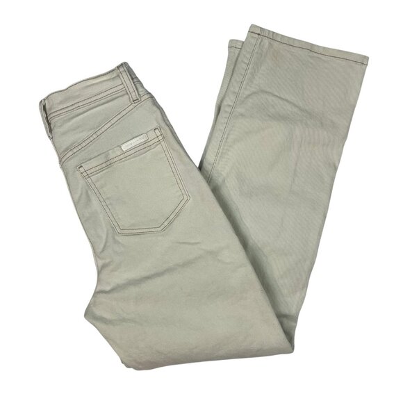 Jessica Simpson Slim Straight Cargo Ankle Jeans Size 26 Trouser High Rise Ecru - Picture 3 of 12